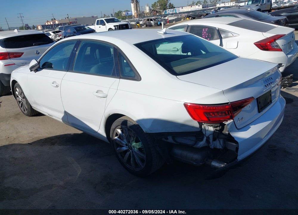 2017 AUDI A4 2.0T PREMIUM VIN: WAUGNAF42HN021623