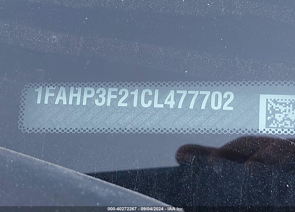 2012 FORD FOCUS VIN: 1FAHP3F21CL477702