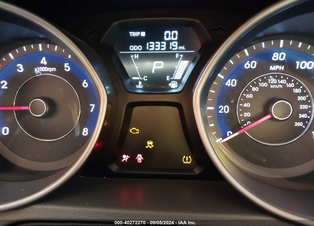 2012 HYUNDAI ELANTRA GLS VIN: 5NPDH4AE7CH147712