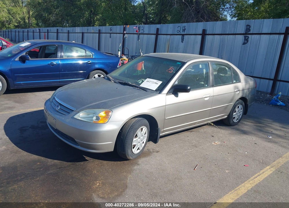 2003 HONDA CIVIC LX VIN: 1HGES16593L004061