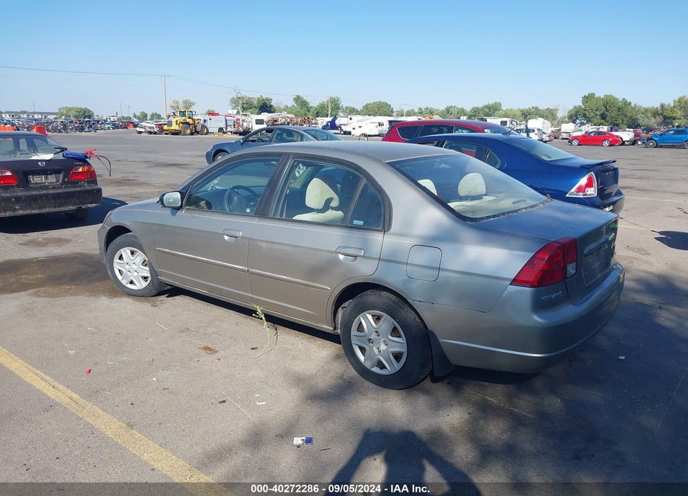 2003 HONDA CIVIC LX VIN: 1HGES16593L004061