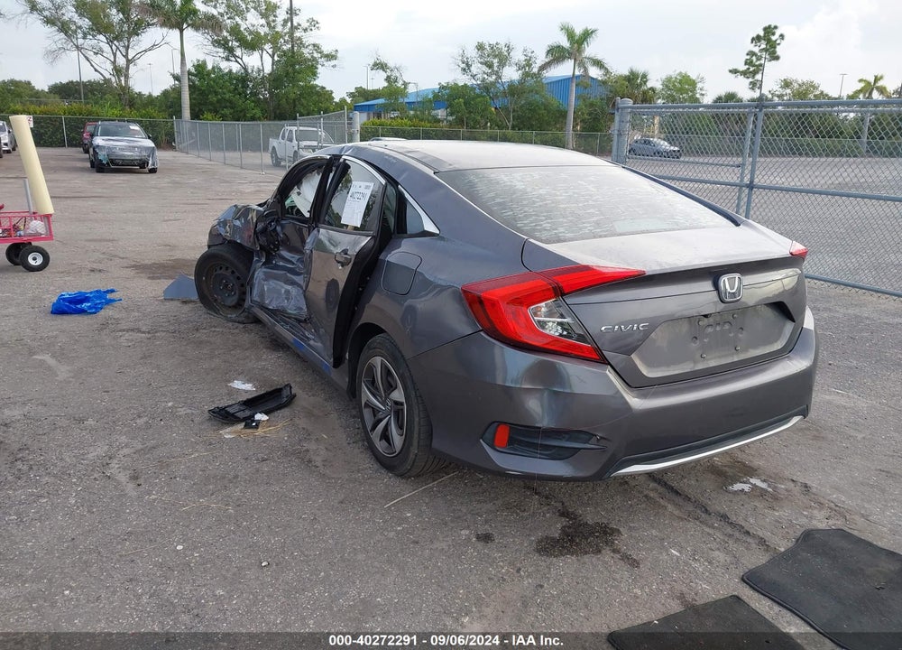 2019 HONDA CIVIC LX VIN: 19XFC2F63KE011691