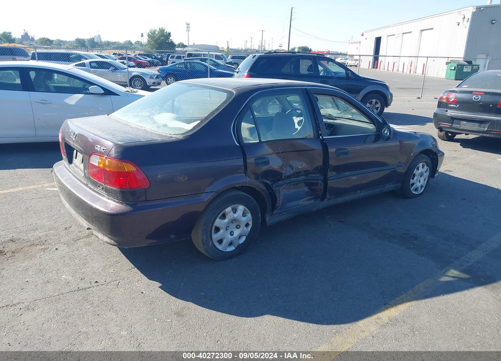 2000 HONDA CIVIC LX VIN: 1HGEJ657XYL068278