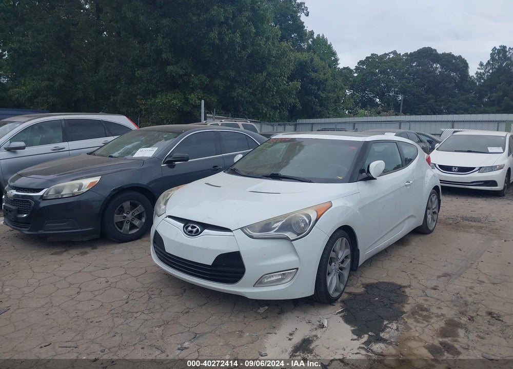 2013 HYUNDAI VELOSTER BASE W/GRAY VIN: KMHTC6AD7DU131106