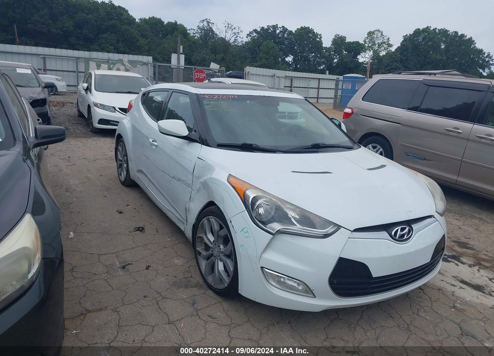 2013 HYUNDAI VELOSTER BASE W/GRAY VIN: KMHTC6AD7DU131106