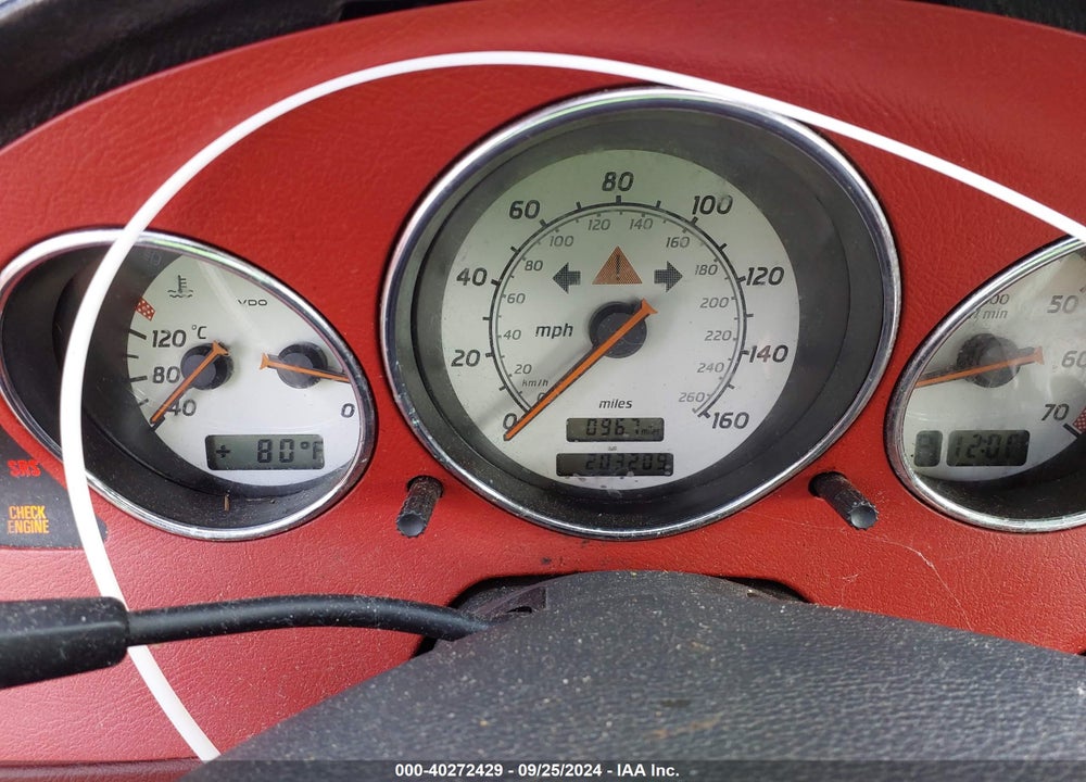2001 MERCEDES-BENZ SLK 230 KOMPRESSOR VIN: WDBKK49F01F174200
