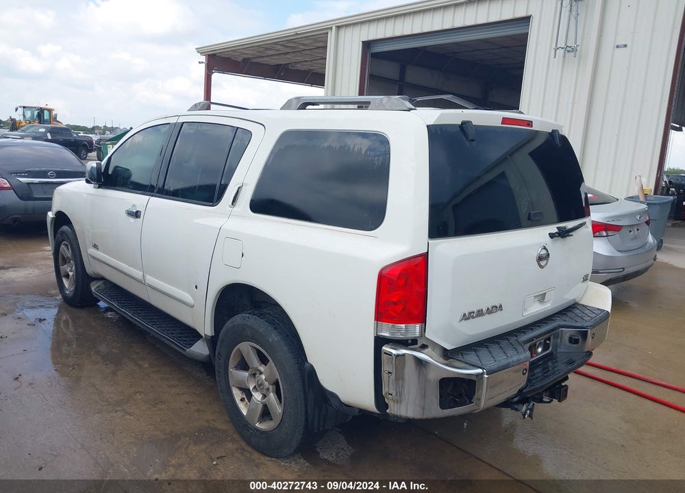 2007 NISSAN ARMADA SE VIN: 5N1AA08A97N710425