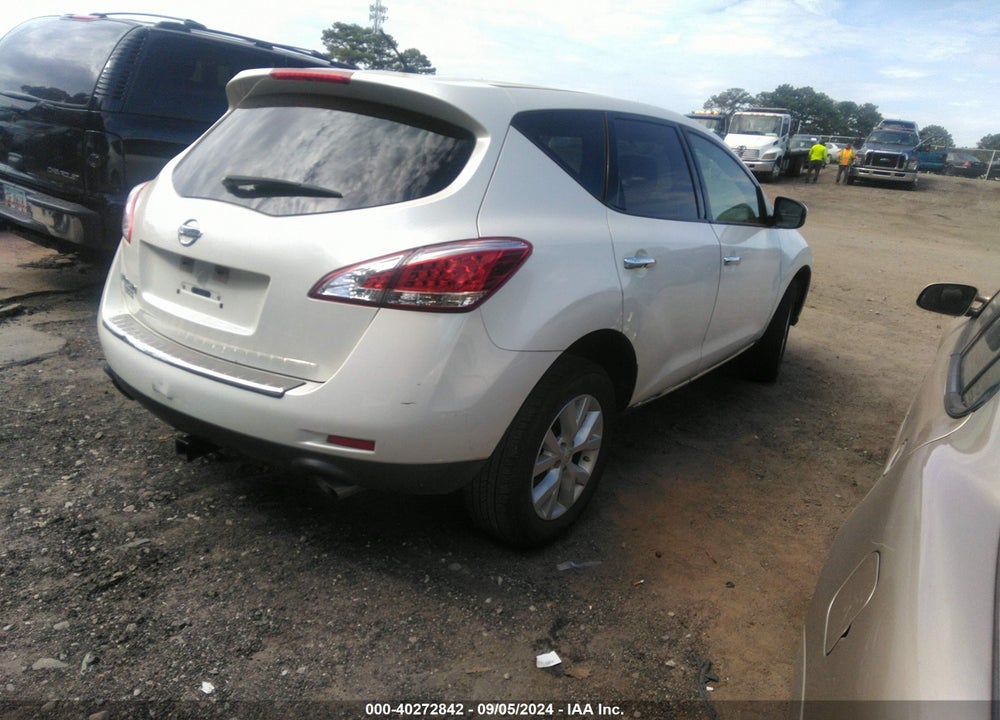 2012 NISSAN MURANO S VIN: JN8AZ1MU8CW116887
