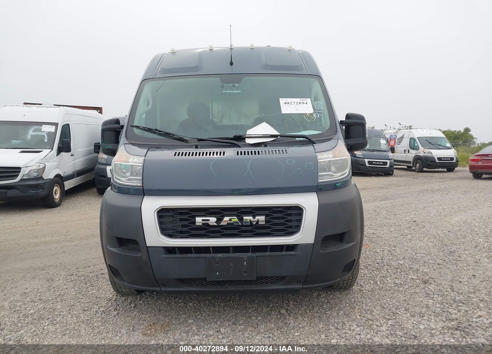 2019 RAM PROMASTER 2500 HIGH ROOF 159 WB VIN: 3C6TRVDG7KE519152