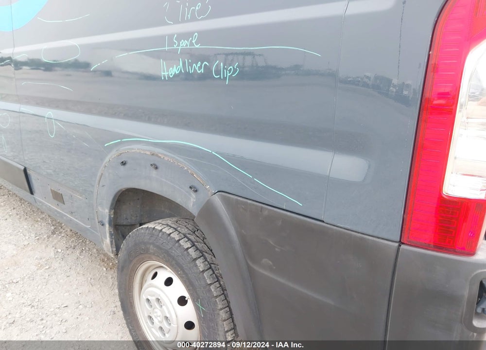 2019 RAM PROMASTER 2500 HIGH ROOF 159 WB VIN: 3C6TRVDG7KE519152