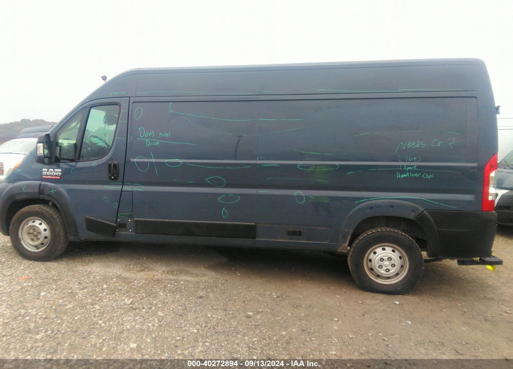 2019 RAM PROMASTER 2500 HIGH ROOF 159 WB VIN: 3C6TRVDG7KE519152