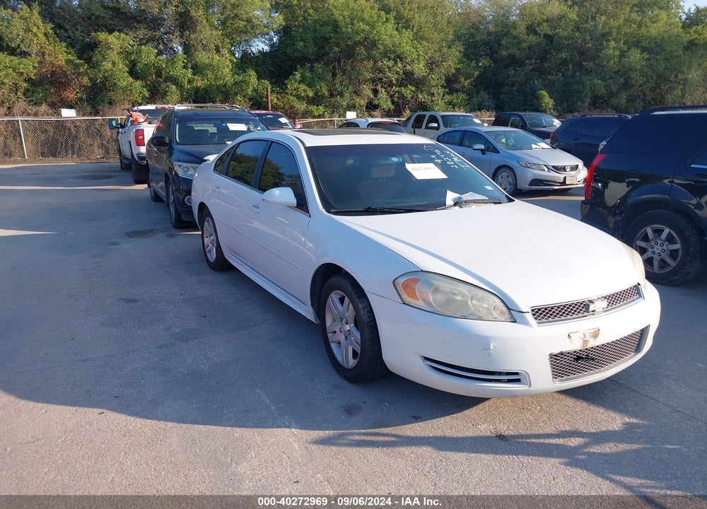 2013 CHEVROLET IMPALA LT VIN: 2G1WG5E37D1202472