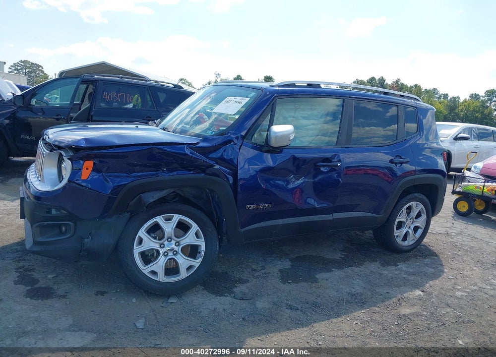 2018 JEEP RENEGADE LIMITED 4X4 VIN: ZACCJBDB3JPH31700