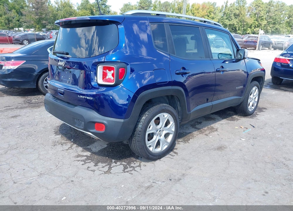 2018 JEEP RENEGADE LIMITED 4X4 VIN: ZACCJBDB3JPH31700