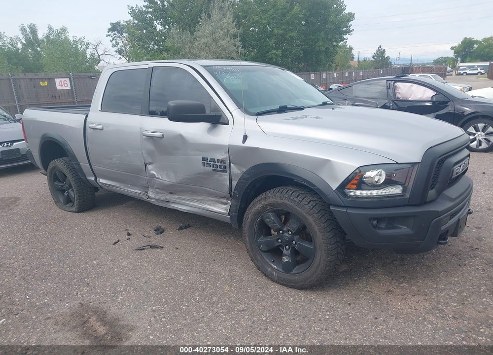 2019 RAM 1500 CLASSIC WARLOCK 4X4 5'7 BOX VIN: 1C6RR7LG0KS669480