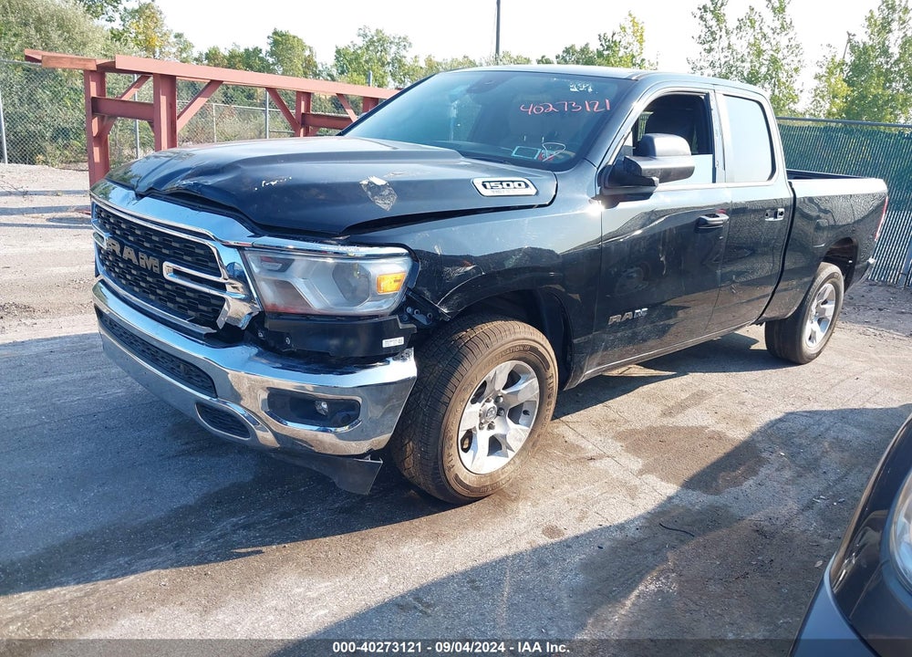 2022 RAM 1500 BIG HORN QUAD CAB 4X4 6'4 BOX VIN: 1C6SRFBTXNN184213