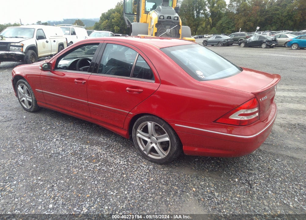 2007 MERCEDES-BENZ C 230 SPORT VIN: WDBRF52H07A947693