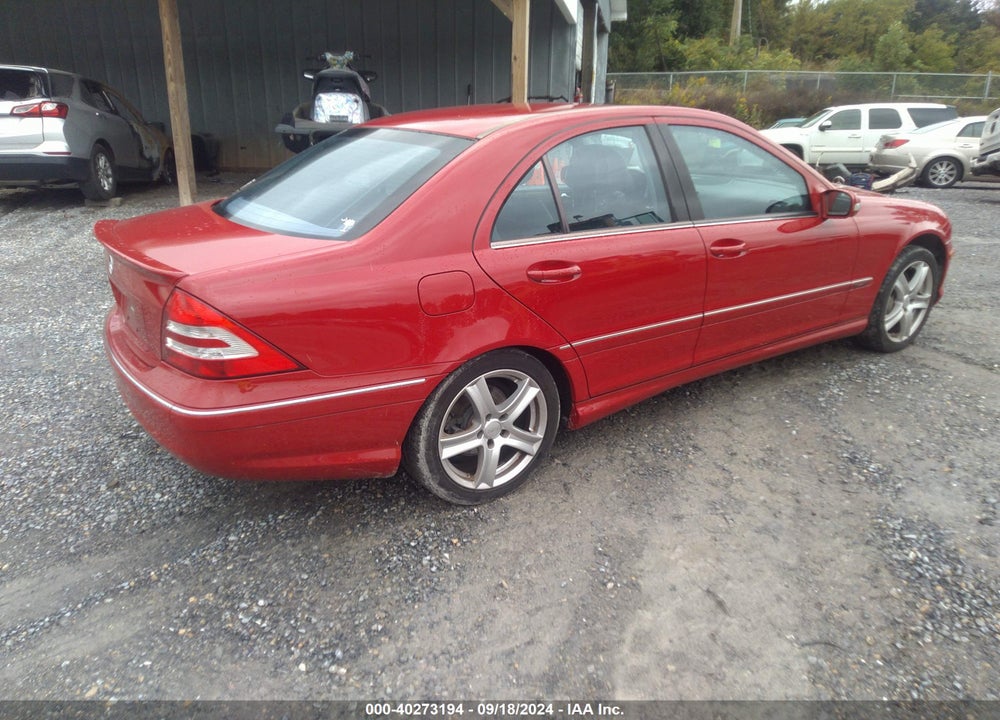 2007 MERCEDES-BENZ C 230 SPORT VIN: WDBRF52H07A947693