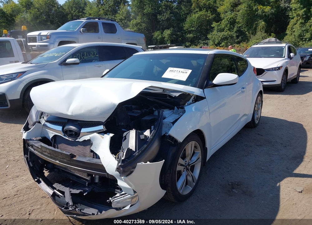 2013 HYUNDAI VELOSTER BASE W/GRAY VIN: KMHTC6AD1DU172816