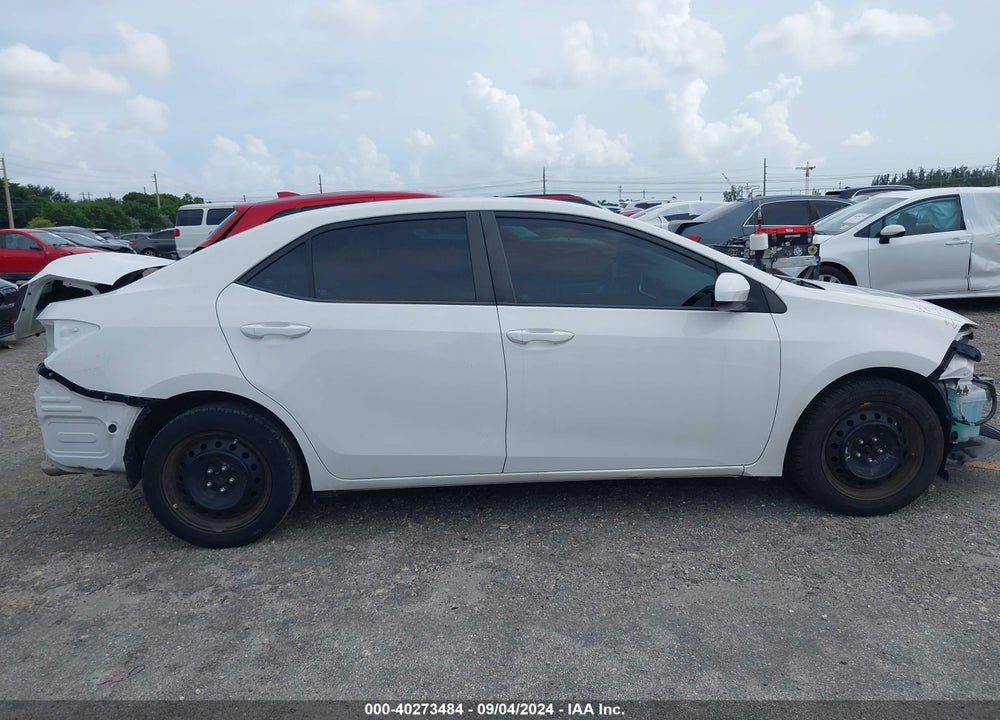 2019 TOYOTA COROLLA LE VIN: 5YFBURHE6KP878901