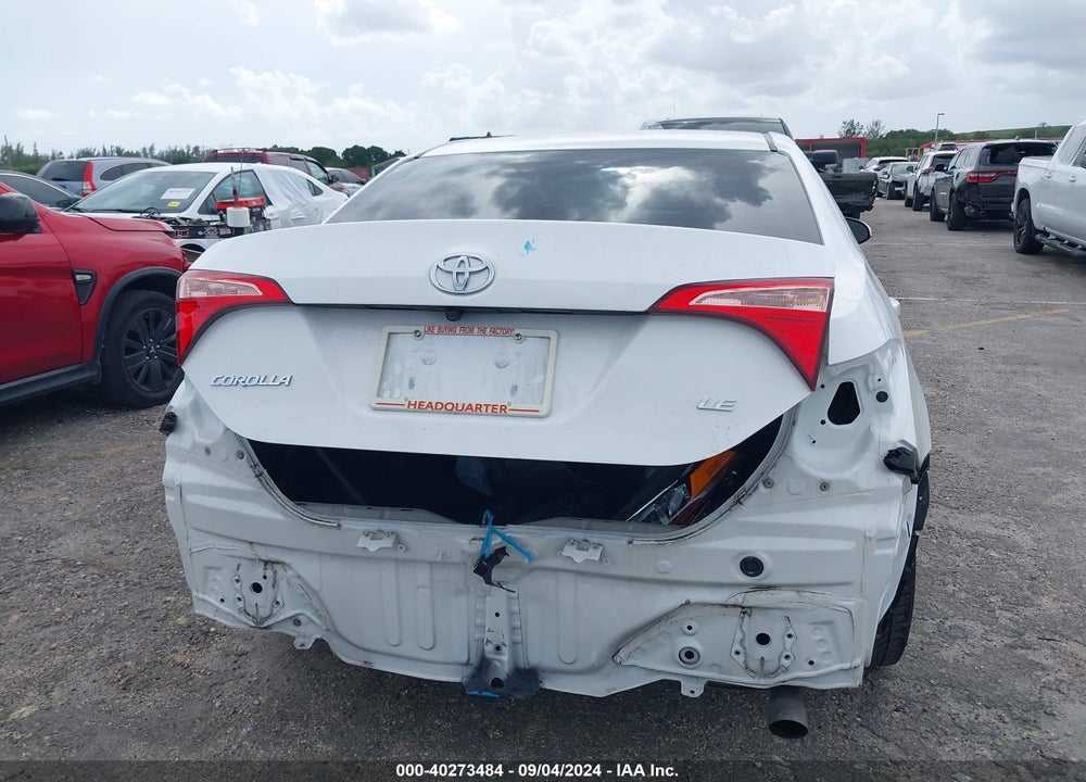 2019 TOYOTA COROLLA LE VIN: 5YFBURHE6KP878901