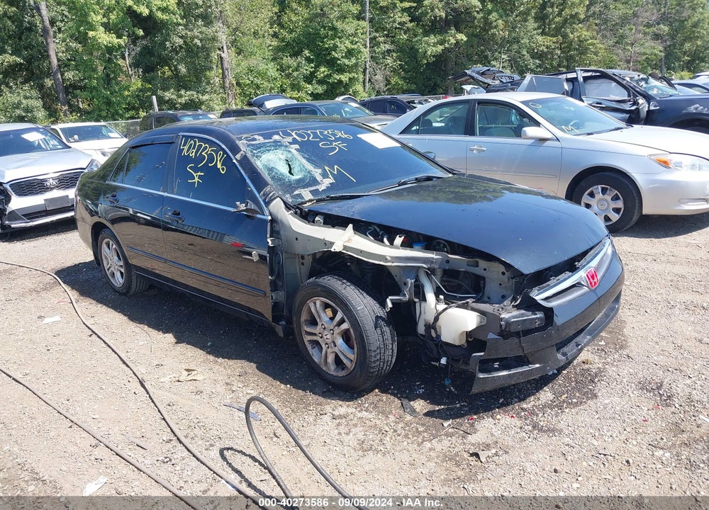 2007 HONDA ACCORD 2.4 SE VIN: 1HGCM56367A031145