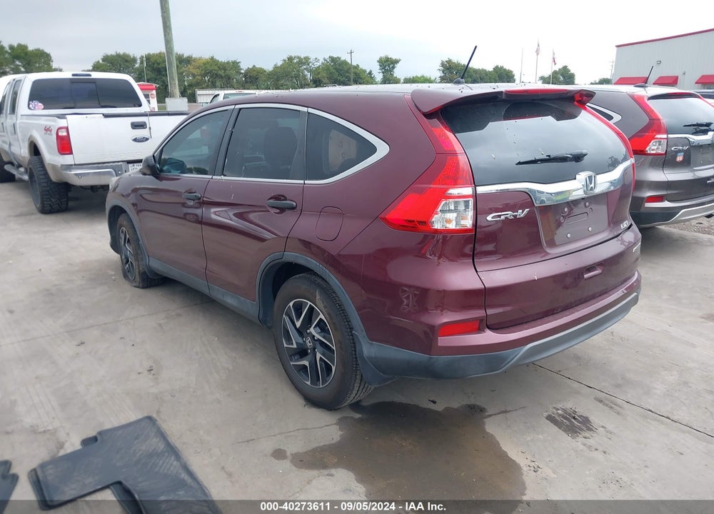 2016 HONDA CR-V SE VIN: 2HKRM3H45GH506537