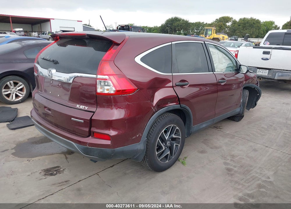 2016 HONDA CR-V SE VIN: 2HKRM3H45GH506537