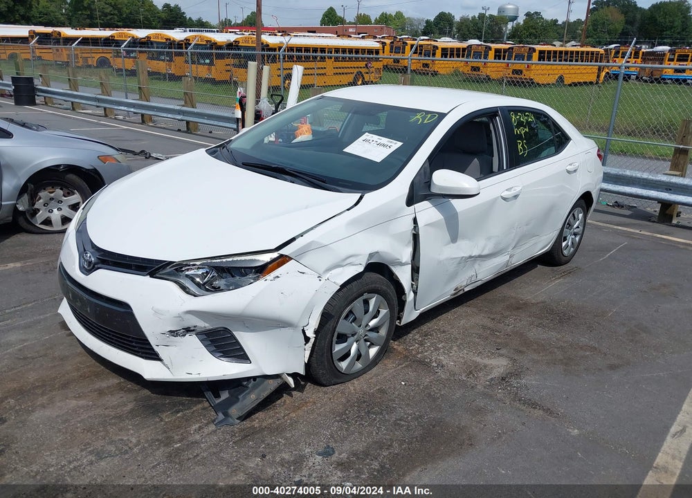 2015 TOYOTA COROLLA LE VIN: 2T1BURHE2FC422691