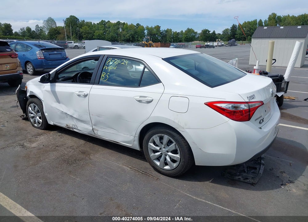2015 TOYOTA COROLLA LE VIN: 2T1BURHE2FC422691