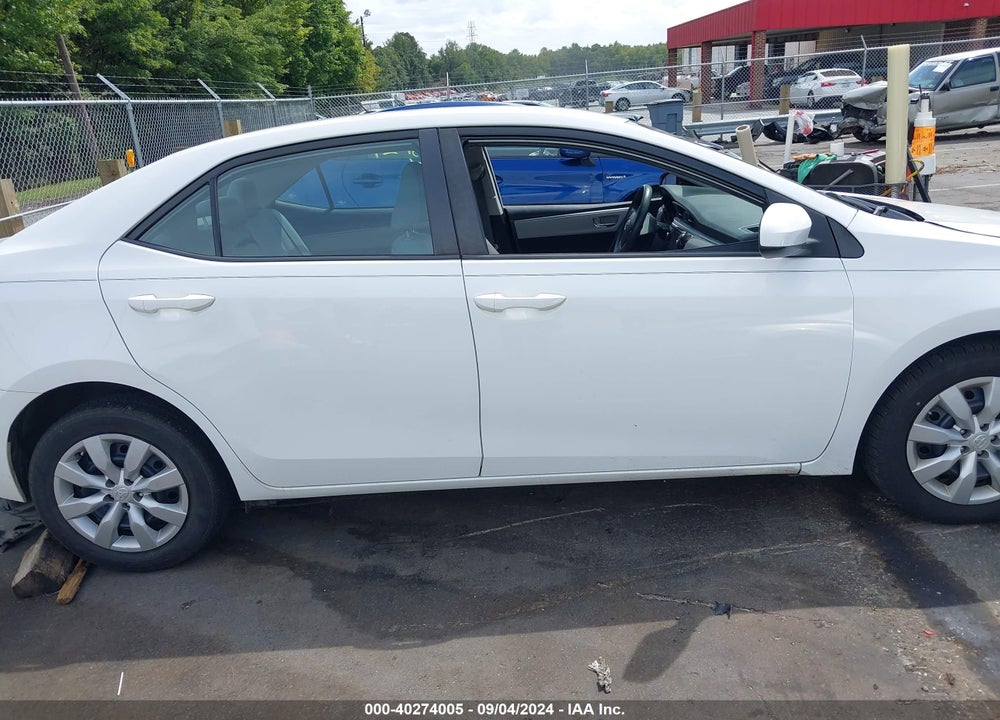 2015 TOYOTA COROLLA LE VIN: 2T1BURHE2FC422691