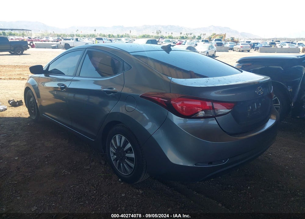 2016 HYUNDAI ELANTRA SE VIN: KMHDH4AE9GU624454