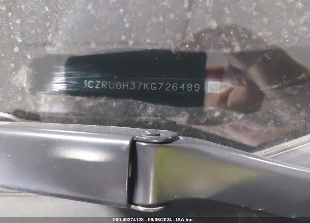 2019 HONDA HR-V LX VIN: 3CZRU6H37KG726489