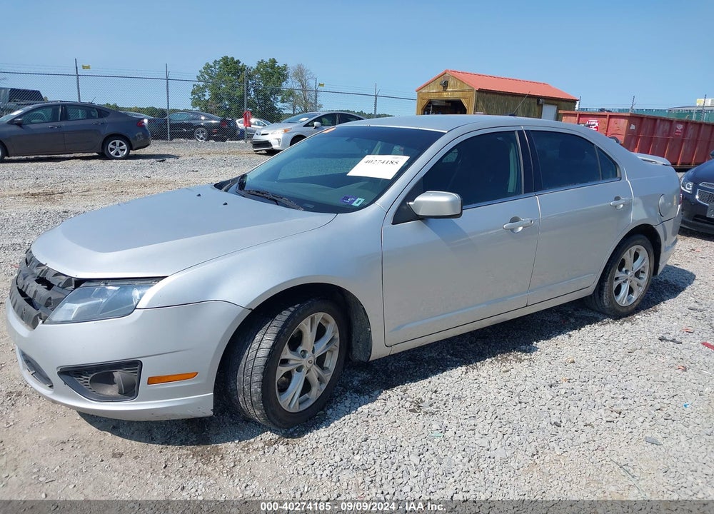 2012 FORD FUSION SE VIN: 3FAHP0HA6CR374814