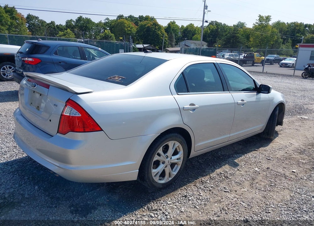 2012 FORD FUSION SE VIN: 3FAHP0HA6CR374814