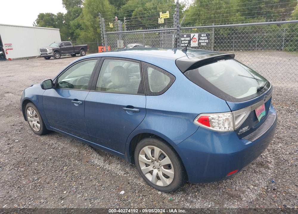 2009 SUBARU IMPREZA 2.5I VIN: JF1GH61639H823491