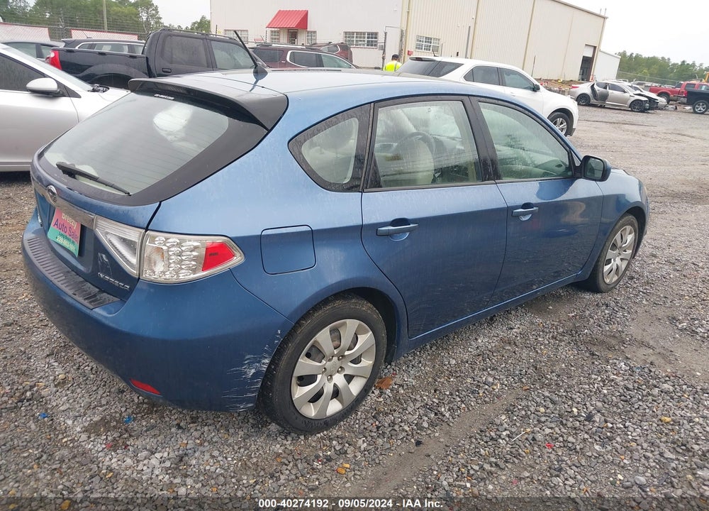 2009 SUBARU IMPREZA 2.5I VIN: JF1GH61639H823491