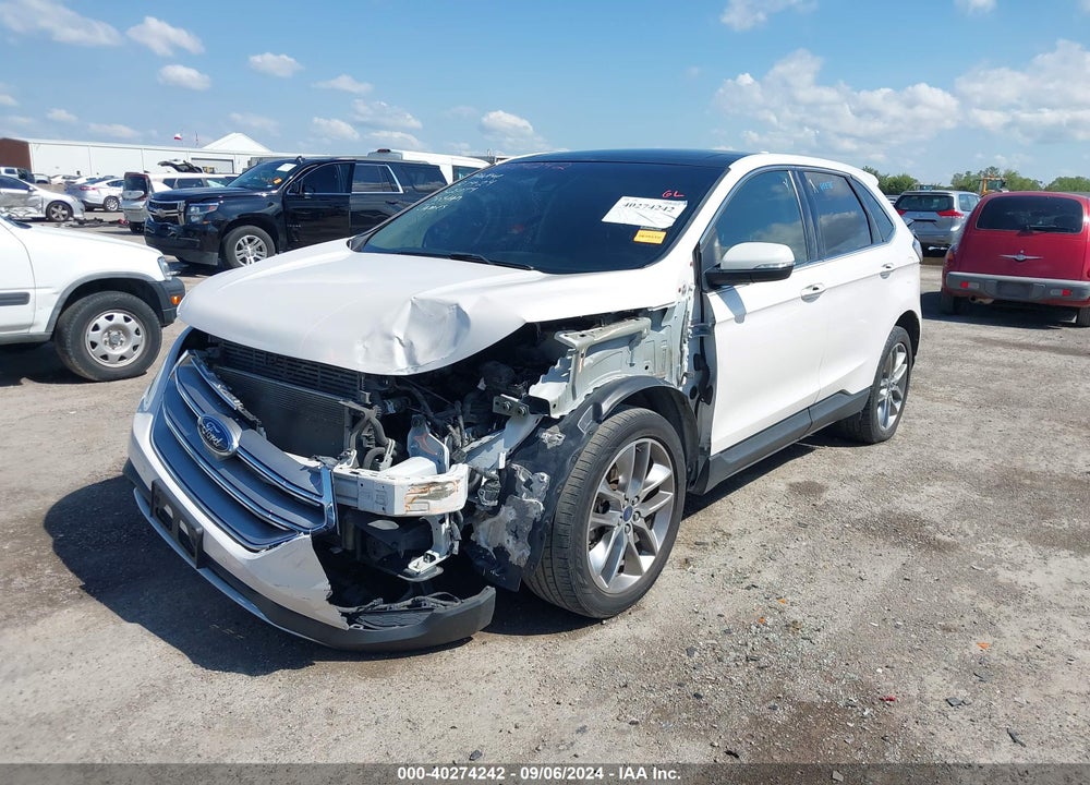2015 FORD EDGE TITANIUM VIN: 2FMPK3K85FBB03396