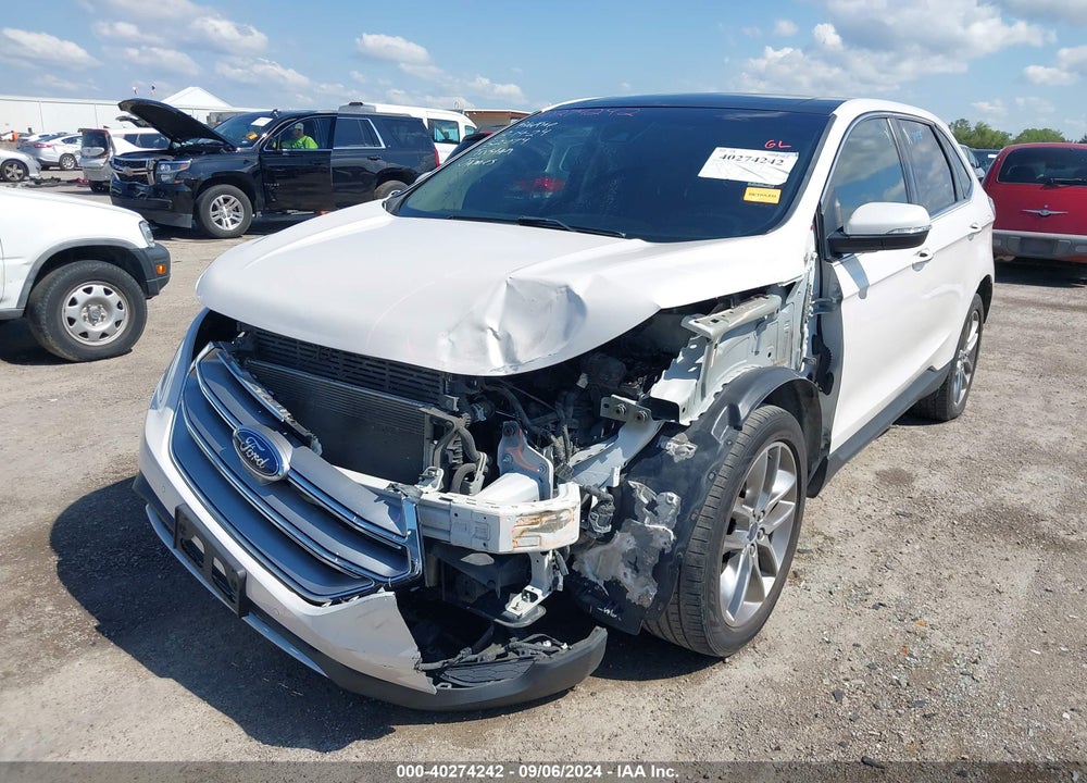 2015 FORD EDGE TITANIUM VIN: 2FMPK3K85FBB03396