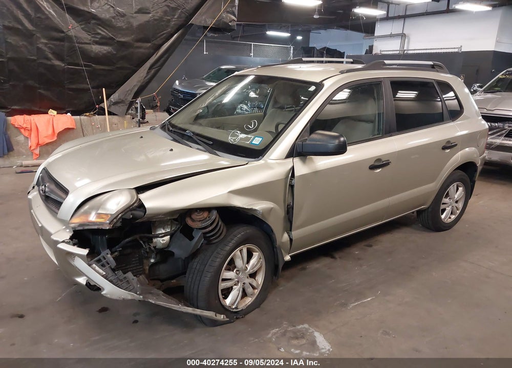 2009 HYUNDAI TUCSON GLS VIN: KM8JM12B69U936476