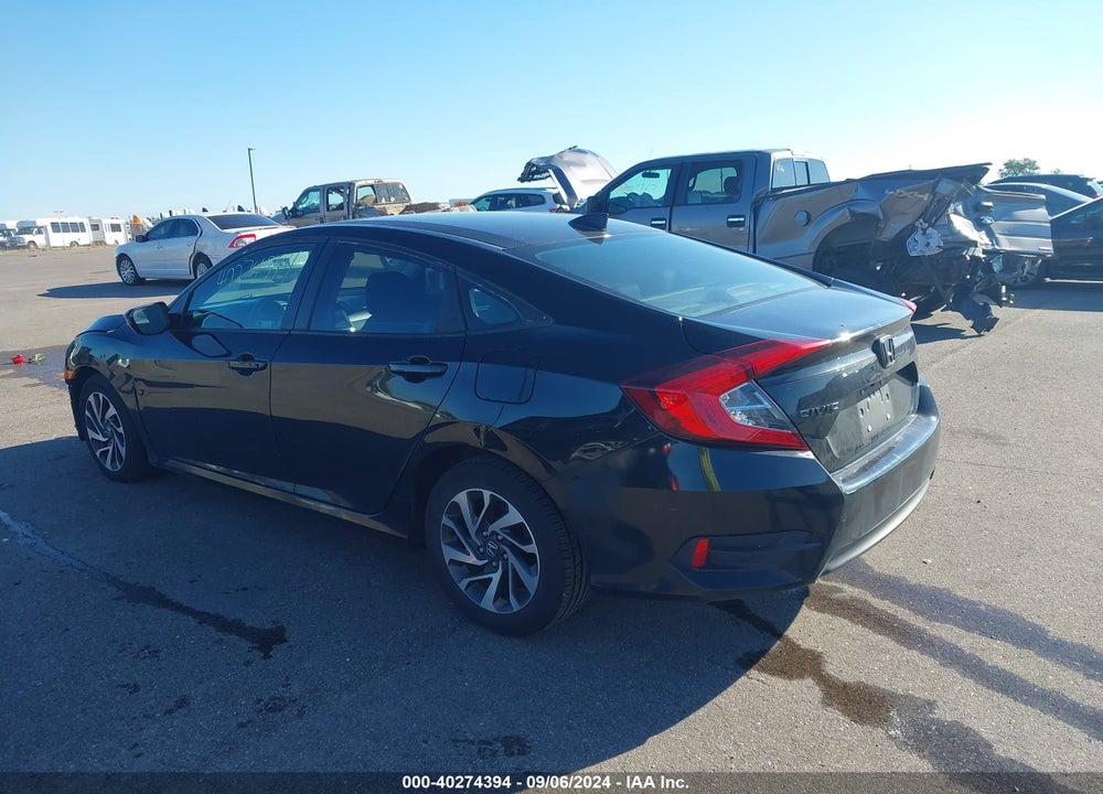 2018 HONDA CIVIC EX VIN: 19XFC2F76JE039444
