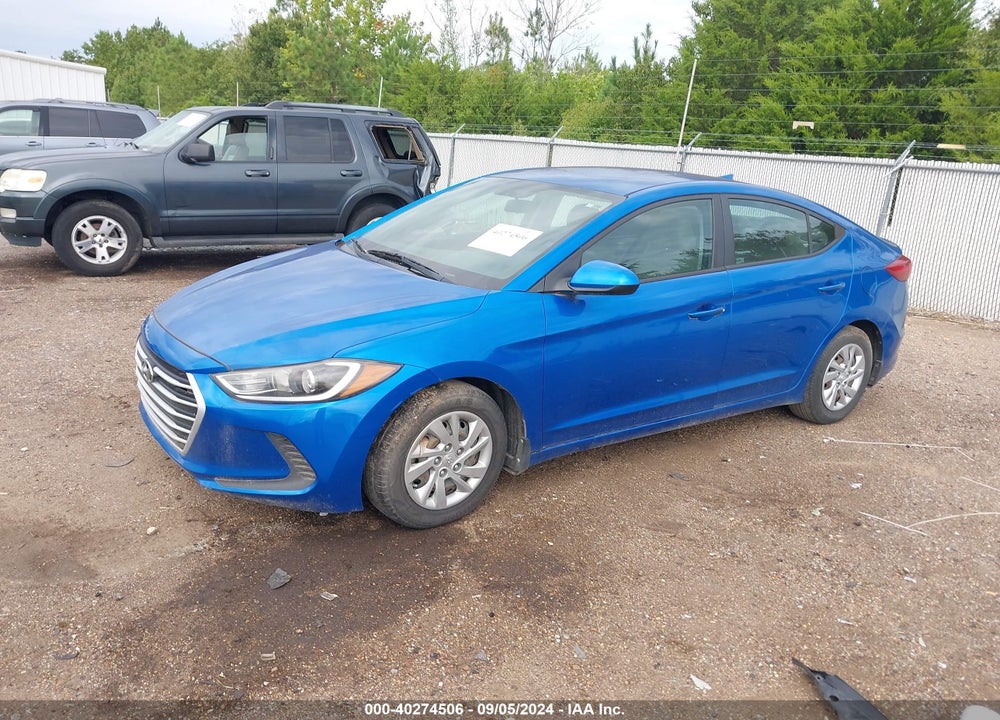 2017 HYUNDAI ELANTRA VIN: KMHD74LFXHU422796