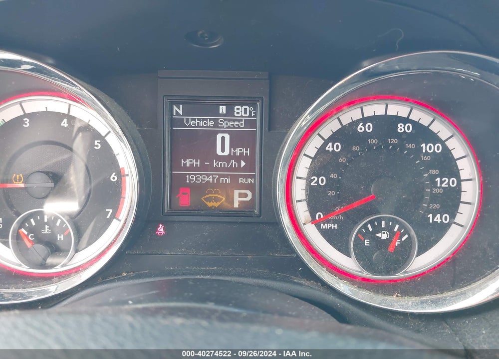 2013 DODGE DURANGO R/T VIN: 1C4SDHCT4DC665523