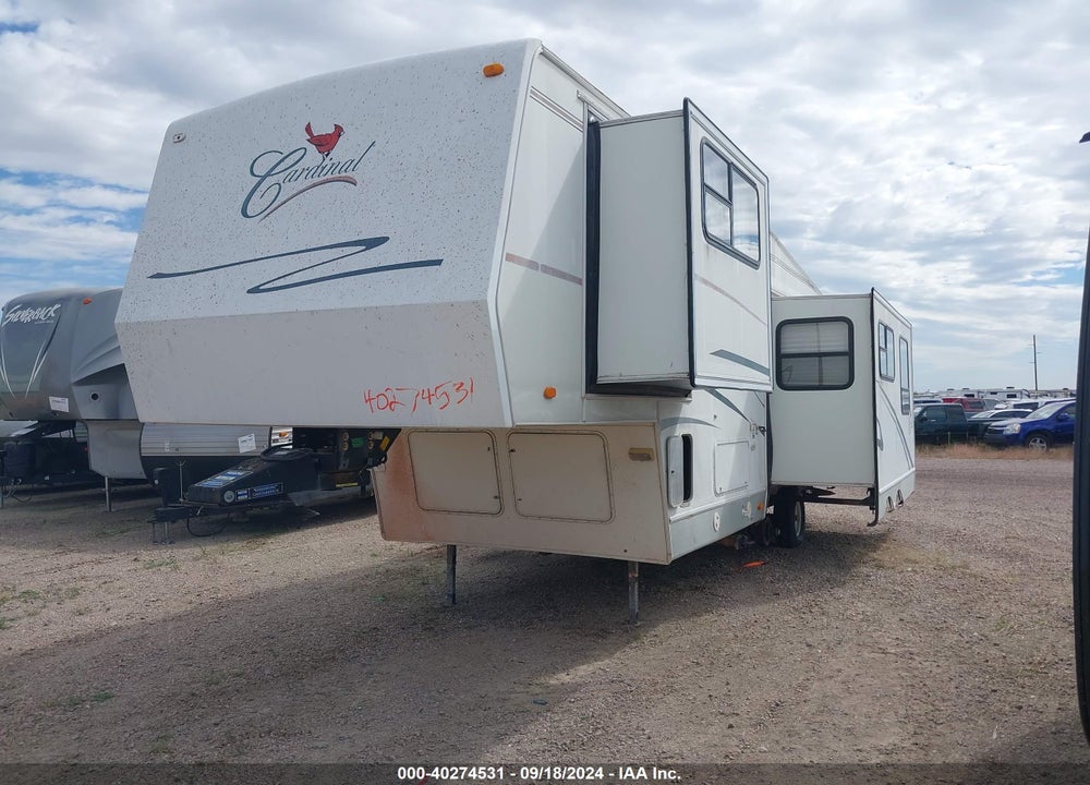 1999 FOREST RIVER CARDINAL VIN: 4X4FCAD26XG072092