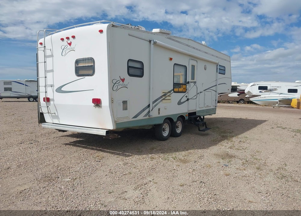 1999 FOREST RIVER CARDINAL VIN: 4X4FCAD26XG072092