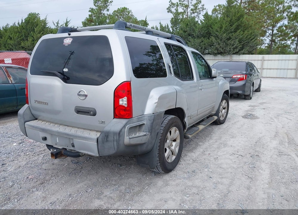 2009 NISSAN XTERRA SE VIN: 5N1AN08U39C511836