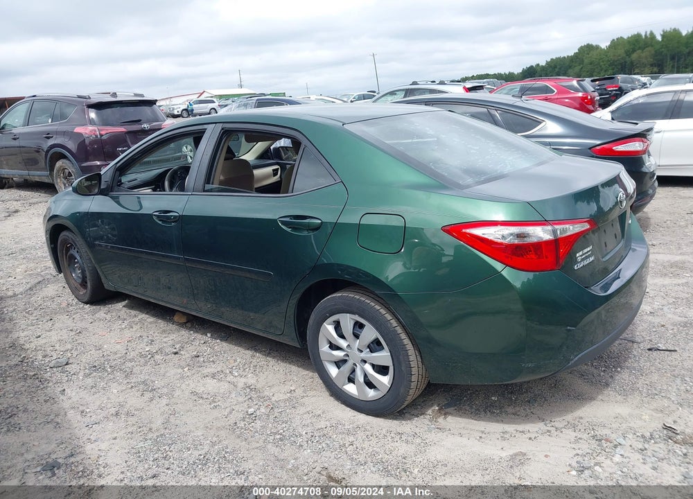 2015 TOYOTA COROLLA LE VIN: 2T1BURHE4FC462822