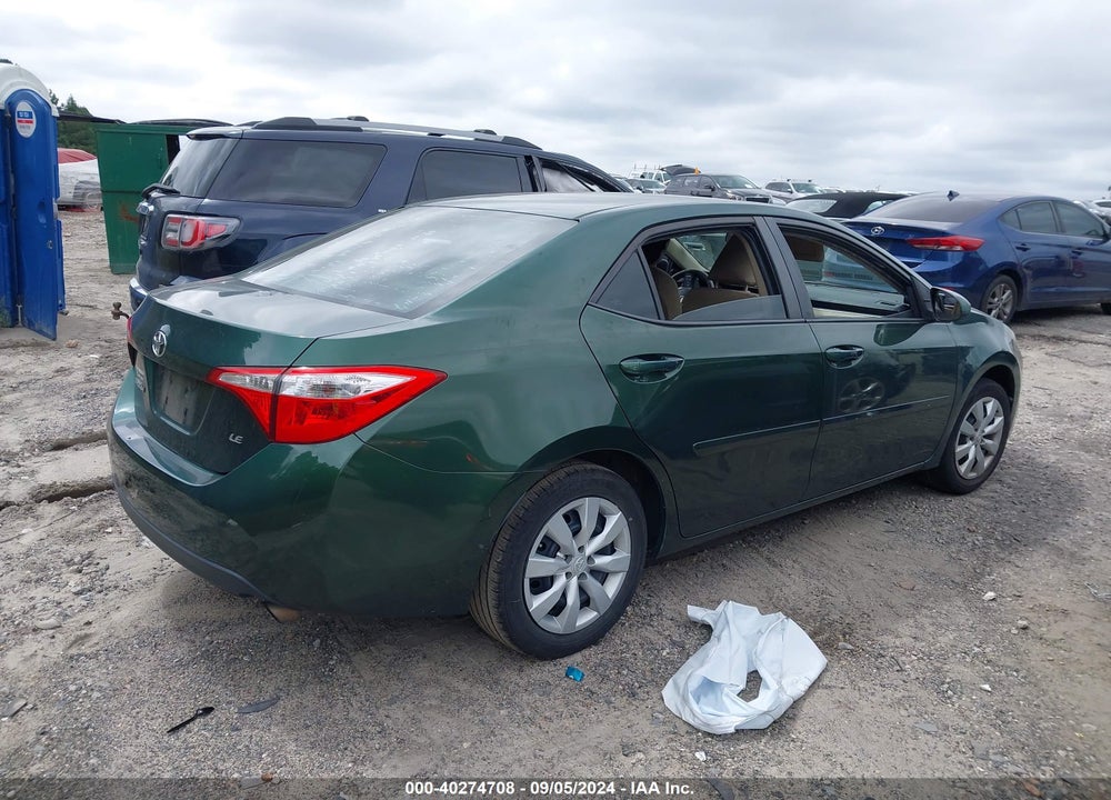 2015 TOYOTA COROLLA LE VIN: 2T1BURHE4FC462822