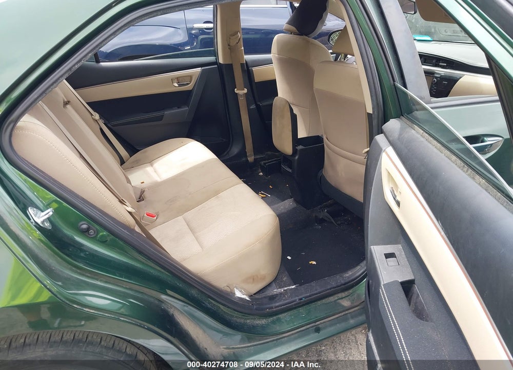 2015 TOYOTA COROLLA LE VIN: 2T1BURHE4FC462822