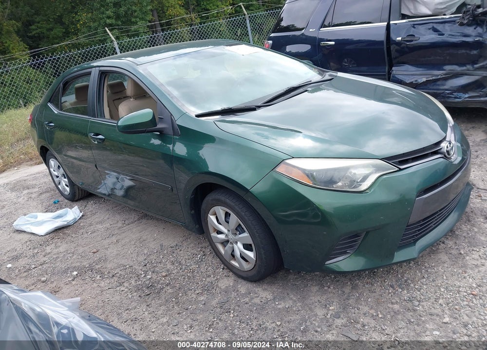 2015 TOYOTA COROLLA LE VIN: 2T1BURHE4FC462822
